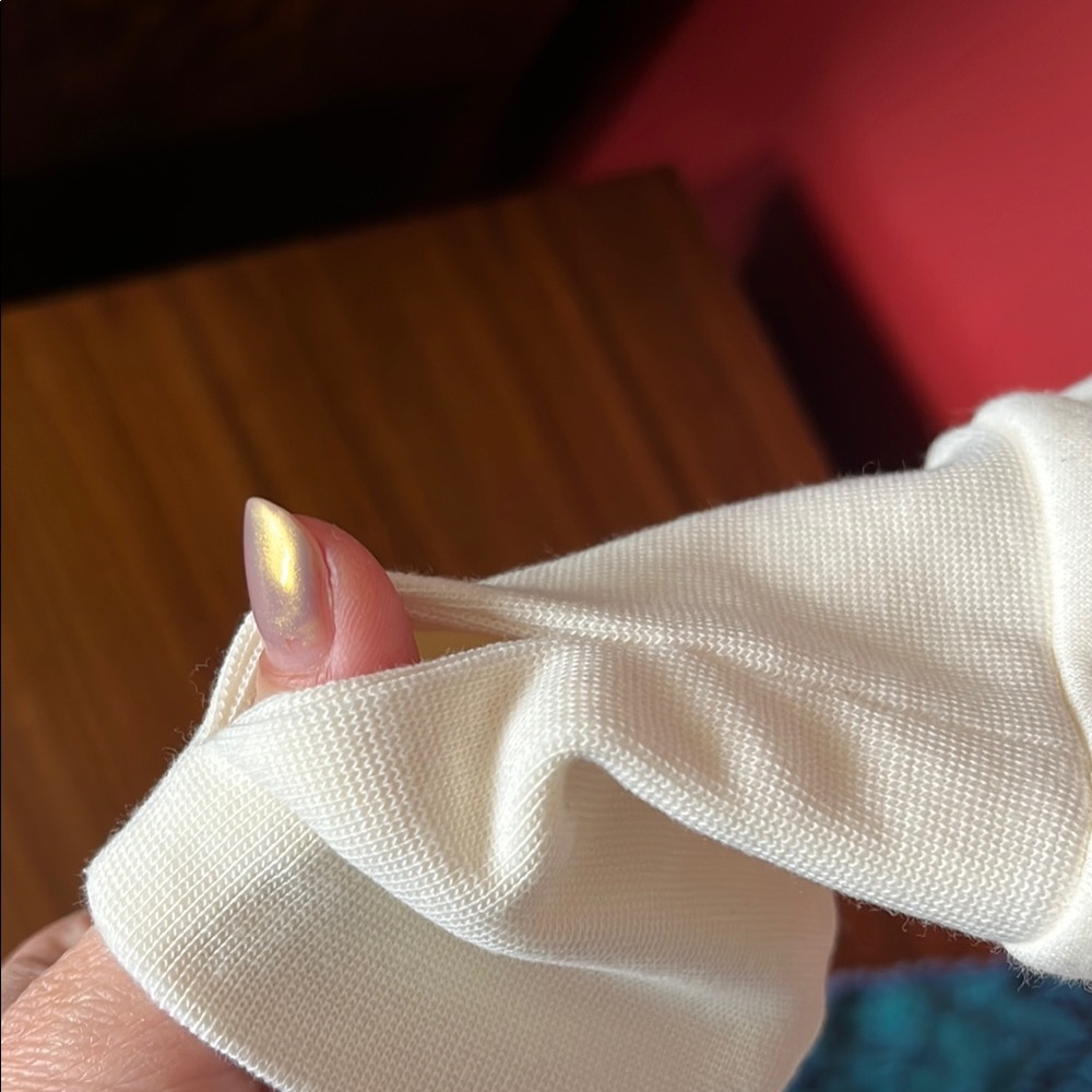 Like new Fabletics Cream High-Neck Sweatshirt - Picture 5 of 11